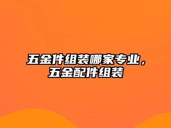 五金件組裝哪家專業(yè)，五金配件組裝